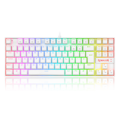 Teclado Magnético Kumara Pro Rgb Abnt2 Switch Marrom Branco K552w-rgb-pro Pt-brown