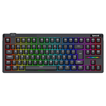 Teclado Magnético Redragon Otiim Rgb Usb Preto Switch Magnético K729Rgb-M Pt