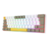 Teclado Mecânico Draconic Pro Rgb Daylight Wireless 2.4ghz Usb Tipo C Switch Marrom K530-yl&wt&gy-rgb-pro
