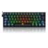 Teclado Mecanico Fizz Pro Rgb Wireless Bluetooth Switch Marrom Preto K616-rgb-b Pt-brown