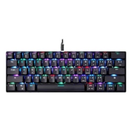 TECLADO MECÂNICO GAMER MOTOSPEED CK61 ESSENTIAL, RGB, PRETO, SWITCH VERMELHO - FMSTC0091VEM