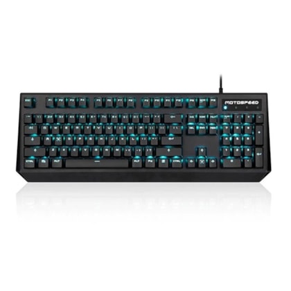 TECLADO MECÂNICO GAMER MOTOSPEED CK95, PRETO, LED AZUL, SWITCH MARROM - FMSTC0031MRM