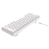 Teclado Mecânico Hyrax Thunder Hck61 Usb-c 100% Anti-ghost Abnt2 Branco Switch Blue Led Red Hck61w-blue-led