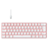 Teclado Mecânico Hyrax Thunder Hck61 Usb-c 100% Anti-ghost Abnt2 Branco Switch Blue Led Red Hck61w-blue-led