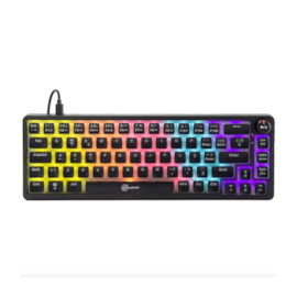 Teclado Mecânico Kalkan Drakar 65% Com Knob Rainbow Usb Tipo-c Abnt2 Preto Klk00052