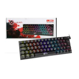 Teclado Mecânico Kalkan Loki 60% Rainbow Usb Tipo-c Preto Klk00013