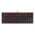 Teclado Mecânico Kumara Led Vermelho Abnt2 Switch Preto K552-2 Pt-black