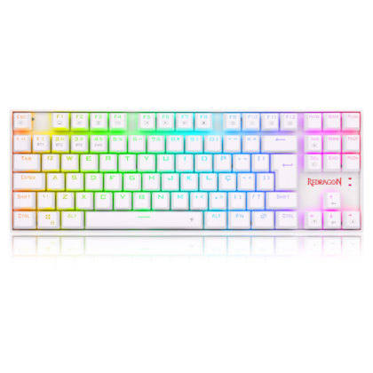 Teclado Mecânico Kumara Pro Rgb Wireless E Bluetooth Switch Blue Branco K552rgb-brs-w Pt-blue