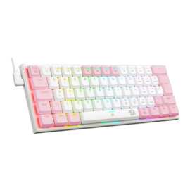 Teclado Mecânico Redragon Anivia Lollipop Rgb Switch Azul Branco Com Rosa K614wp-rgb Pt-blue
