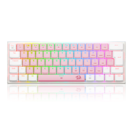 Teclado Mecânico Redragon Anivia Lollipop Rgb Switch Marrom Branco Com Rosa K614wp-rgb Pt-brown