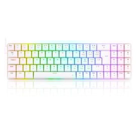 Teclado Mecânico Redragon Ashe Lunar Rgb Usb Switch Azul Branco K626-Kb-W Pt-Blue