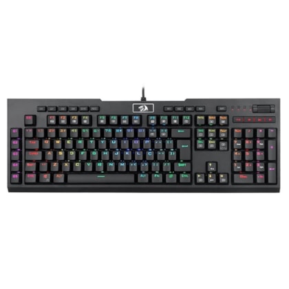 Teclado Mecânico Redragon Brahma Pro Preto Rgb Switch Optical Blue Abnt K586rgb-pro (Pt-blue)