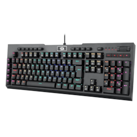 Teclado Mecânico Redragon Brahma Pro Rgb Preto Switch Vermelho K586rgb-pro