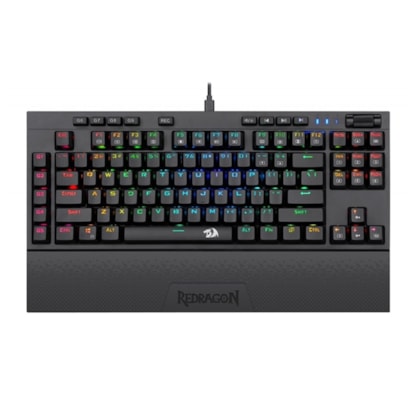TECLADO MECÂNICO REDRAGON BROADSWORD RGB ABNT2 SWITCH BLUE K588RGB-PRO PT-BLUE