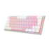Teclado Mecânico Redragon Castor Bubblegum Rgb Usb Switch Azul Rosa Com Branco K614Pw-Rgb Pt-Blue