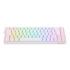 Teclado Mecanico Redragon Castor Rgb Branco Switch Red Abnt2 K631w-rgb Pt-red