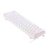 Teclado Mecanico Redragon Castor Rgb Branco Switch Red Abnt2 K631w-rgb Pt-red