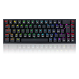 Teclado Mecanico Redragon Castor Rgb Preto Switch Azul Abnt2 K631-rgb Pt-blue