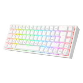 Teclado Mecânico Redragon Castor Rgb Switch Marrom Branco K631w-rgb Pt-brown