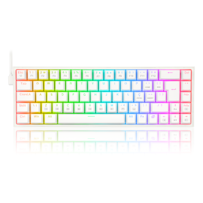 Teclado Mecânico Redragon Castor Rgb Switch Marrom Branco K631w-rgb Pt-brown