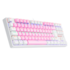 Teclado Mecânico Redragon Daksa Bubblegum Rainbow Switch Marrom Rosa E Branco K576pw-r Pt-brown