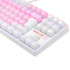 Teclado Mecânico Redragon Daksa Bubblegum Rainbow Switch Marrom Rosa E Branco K576pw-r Pt-brown