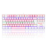 Teclado Mecânico Redragon Daksa Bubblegum Rainbow Switch Marrom Rosa E Branco K576pw-r Pt-brown