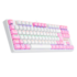 Teclado Mecânico Redragon Daksa Lollipop Rainbow Switch Marrom Branco E Rosa K576wp-r Pt-brown