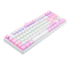 Teclado Mecânico Redragon Daksa Lollipop Rainbow Switch Marrom Branco E Rosa K576wp-r Pt-brown