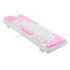 Teclado Mecânico Redragon Daksa Lollipop Rainbow Switch Marrom Branco E Rosa K576wp-r Pt-brown