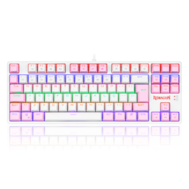 Teclado Mecânico Redragon Daksa Lollipop Rainbow Switch Marrom Branco E Rosa K576wp-r Pt-brown