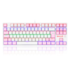 Teclado Mecânico Redragon Daksa Lollipop Rainbow Switch Marrom Branco E Rosa K576wp-r Pt-brown