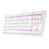 Teclado Mecanico Redragon Daksa Rainbow Lunar White Switch Vermelho K576w-r Pt-red