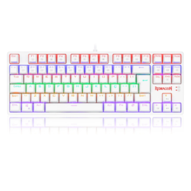 Teclado Mecanico Redragon Daksa Rainbow Lunar White Switch Vermelho K576w-r Pt-red