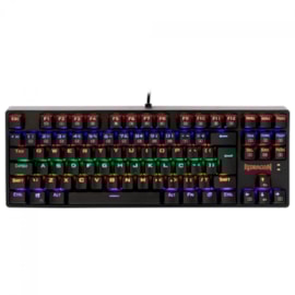 Teclado Mecânico Redragon Daksa Rainbow Usb Switch Marrom Preto K576R-1 Pt-Brown