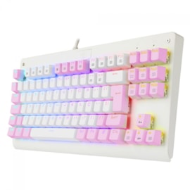 Teclado Mecânico Redragon Dark Avenger Lollipop Rgb Usb Switch Azul Branco E Rosa K568Wp-Rgb Pt-Blue