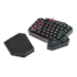 Teclado Mecânico Redragon Diti One Hand Rgb Usb Preto Switch Azul K585rgb