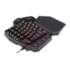 Teclado Mecânico Redragon Ditix One Hand Rgb Usb Preto Switch Azul K601-rgb