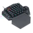 Teclado Mecânico Redragon Ditix One Hand Rgb Usb Preto Switch Azul K601-rgb