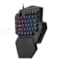 Teclado Mecânico Redragon Ditix One Hand Rgb Usb Preto Switch Azul K601-rgb