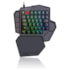 Teclado Mecânico Redragon Ditix One Hand Rgb Usb Preto Switch Azul K601-rgb