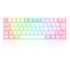 Teclado Mecanico Redragon Draconic Pro Lollipop Branco E Rosa Rgb Switch Marrom Abnt2 K530wp-rgb-pro Pt-brown