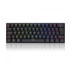 Teclado Mecânico Redragon Draconic Pro Rgb Wireless Usb 2.4ghz Preto Switch Azul K530rgb-pro Pt-blue
