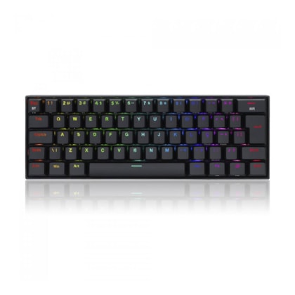 Teclado Mecânico Redragon Draconic Pro Rgb Wireless Usb 2.4ghz Preto Switch Azul K530rgb-pro Pt-blue