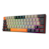 Teclado Mecânico Redragon Draconic Pro Sunrise Rgb Wireless 2.4gh Usb Tipo C Switch Brown K530-og&gy&bk-rgb-pro Pt-brown