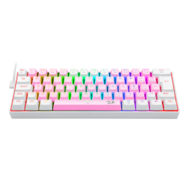 Teclado Mecanico Redragon Dragonborn Bubblegum Rosa E Branco Rgb Switch Marrom K630pw-rgb Pt-brown