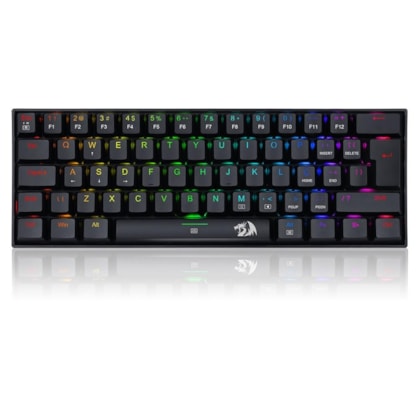 Teclado Mecanico Redragon Dragonborn Rgb 60% Abnt2 Switch Vermelho Preto K630rgb-1 Pt-red