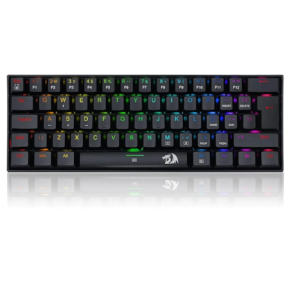 Teclado Mecânico Redragon Dragonborn Rgb Usb Switch Brown Preto K630Rgb-1 Pt-Brown