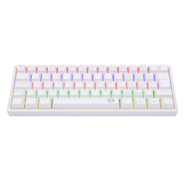 Teclado Mecanico Redragon Fizz Lunar Rainbow Switch Marrom Branco K617-r-w Pt-brown