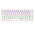 Teclado Mecanico Redragon Fizz Lunar Rainbow Switch Marrom Branco K617-r-w Pt-brown